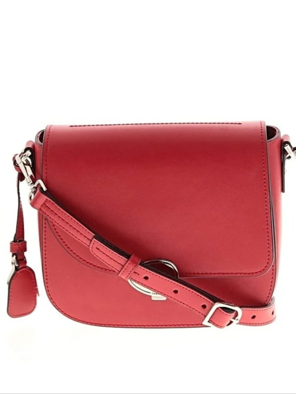 NEW Cariuma Urca Structured Red Leather Crossbody Handbag Made In Rio